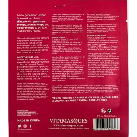 Lot of 5 Face Mask Products Freeman Purlisse K GLO Vitamasques Copper Crane New - Picture 3 of 11